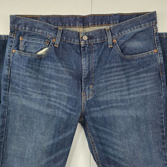 Levi's 527 Bootcut Jeans Dark Wash W38 L30 Denim Pants 4391 - Picture 2 of 12